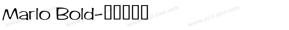 Marlo Bold字体转换